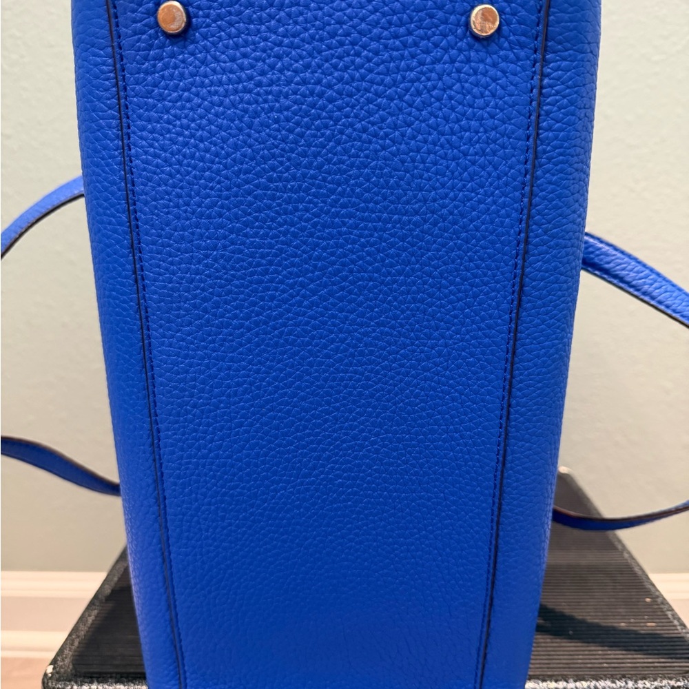 Kate Spade blue pebbled large leather tote - Picture 7 of 13